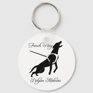 French Ring Malinois Key Ring