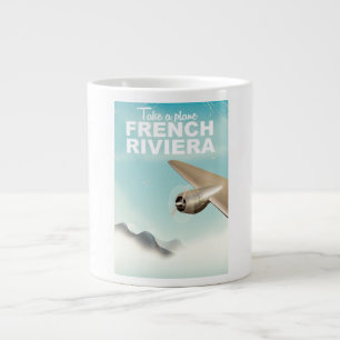 French Rivera France travel poster Large Coffee Mug
