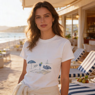 French Riviera Coastal Tee