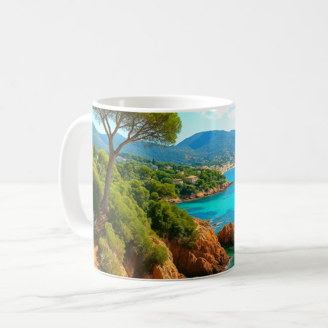 French Riviera Coffee Mug (Front Left)