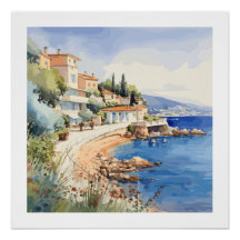 French Riviera lanscape