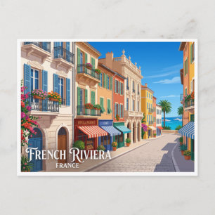 French Riviera Nice France Postcard