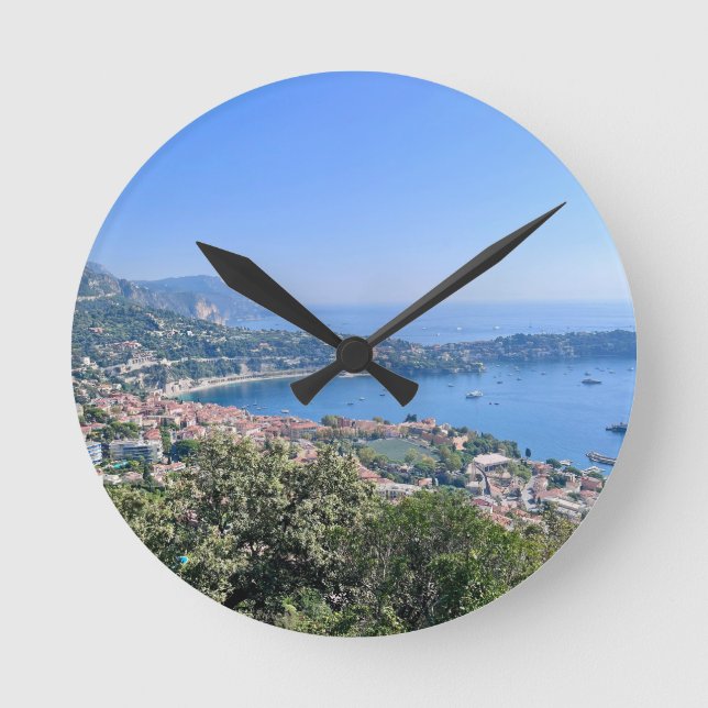 French Riviera Round Clock (Front)
