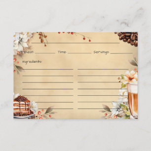French Roast Recipe Card