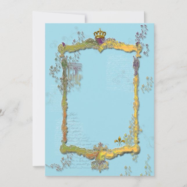French Rococo Royal Invitation (Front)