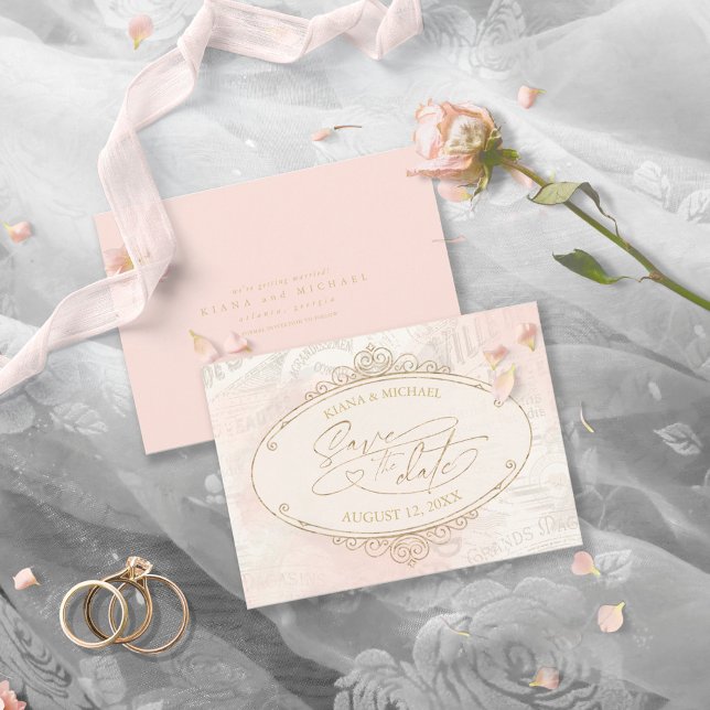 French Romance Wedding ID870 Save The Date (Creator Uploaded)
