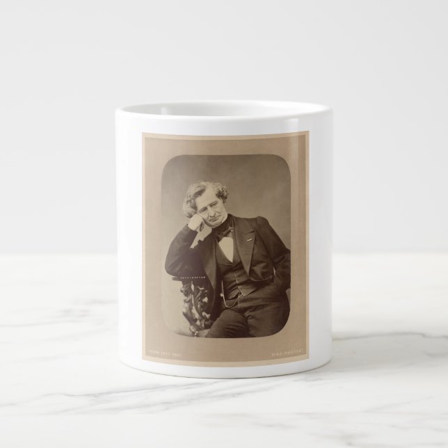 French Romantic composer Hector Berlioz Large Coffee Mug (Front)