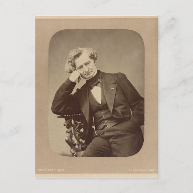 French Romantic composer Hector Berlioz Postcard (Front)