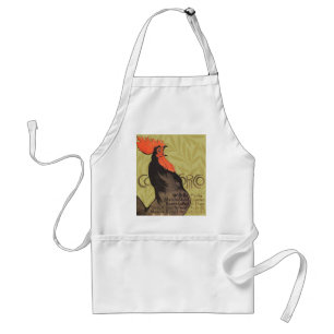 French Rooster Cocorico by Stenlen Art Poster Standard Apron