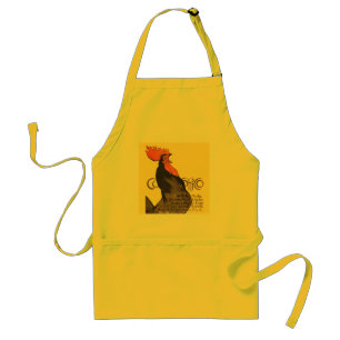 French Rooster Cocorico by Stenlen Art Poster Standard Apron