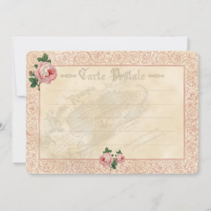 French Rose - Invitation Card