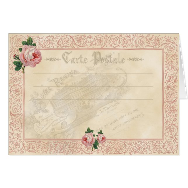 French Rose - Notecard (Front Horizontal)