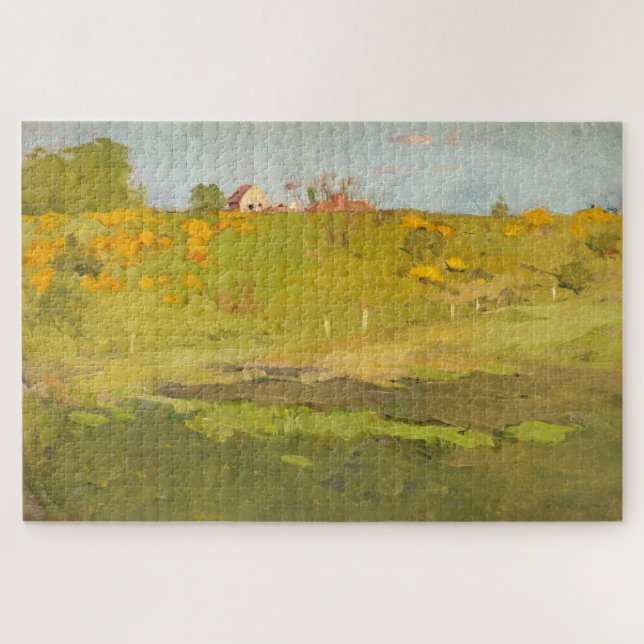 French Rural Landscape (by Georg Pauli) Jigsaw Puzzle (Horizontal)
