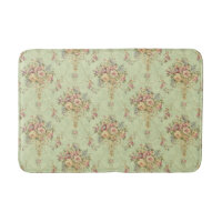 French Sage Green Victorian Style Floral Rococo