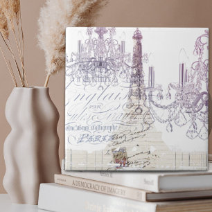 french scripts chandelier paris eiffel tower ceramic tile