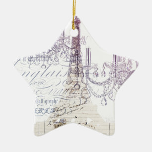 french scripts chandelier paris eiffel tower ceramic tree decoration