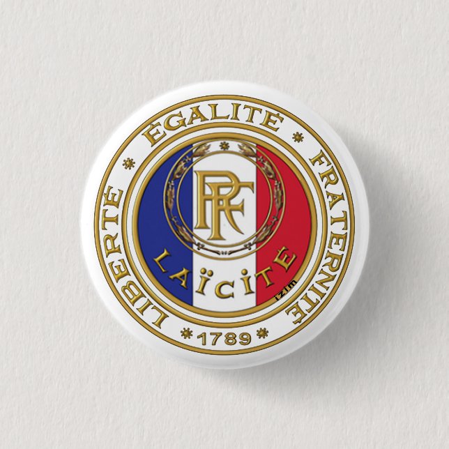 french secular badge (Front)