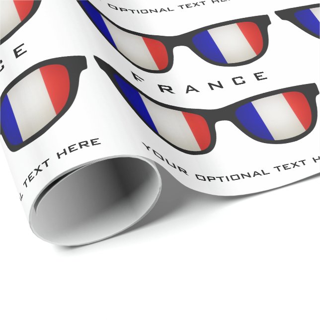 French Shades custom text & colour gift wrap (Roll Corner)