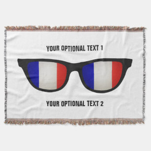 French Shades custom throw blanket
