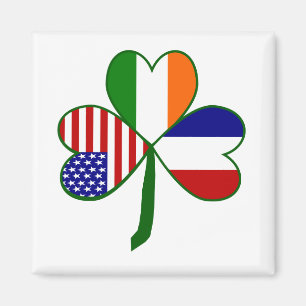 French Shamrock Magnet