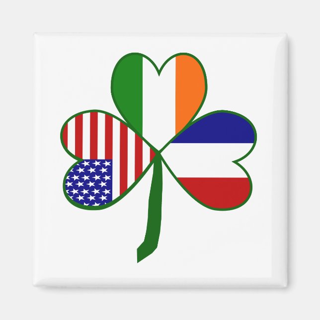 French Shamrock Magnet (Front)