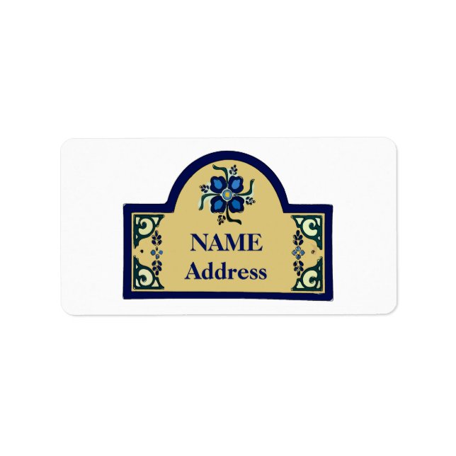French Sign, edit text, Address Label (Front)