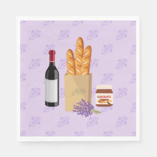 French Snack Napkin