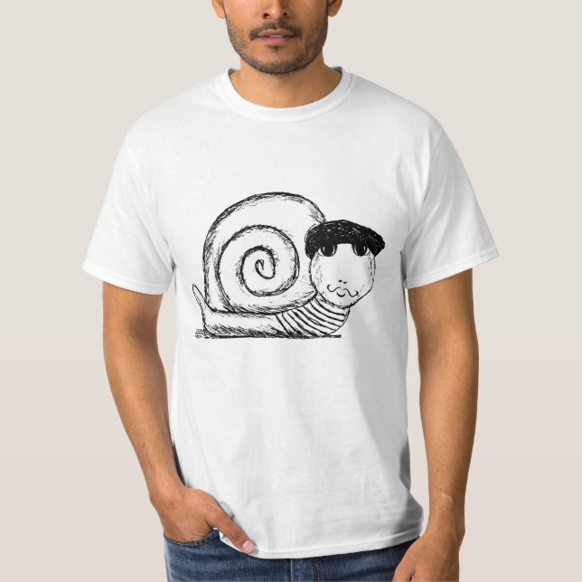French Snail Escargot T-Shirt (Front)