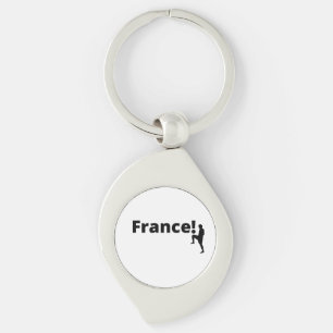 French soccer key ring