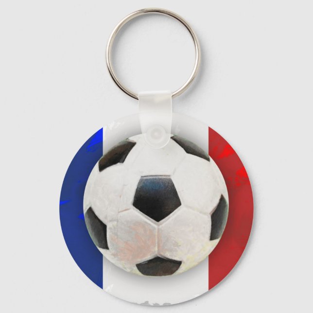 French Soccer Key Ring (Front)