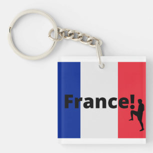 French soccer key ring