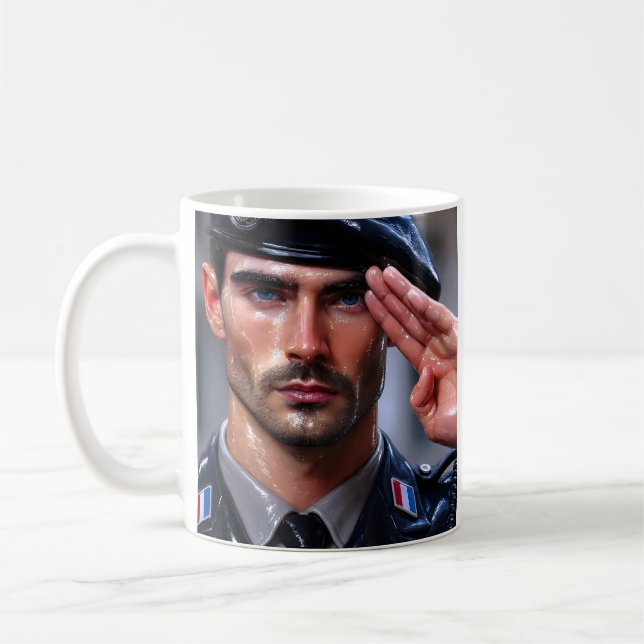 French Soldier Honour Coffee Mug (Left)