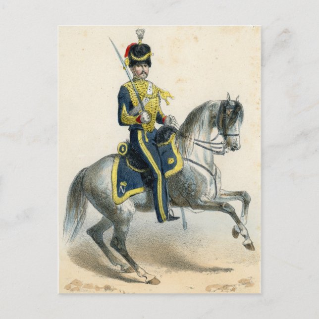 French soldiers of the 19th century postcard (Front)