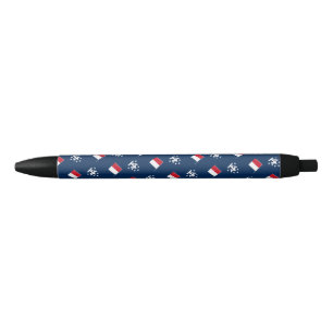 French Southern and Antarctic Lands Flag Ballpoint Black Ink Pen