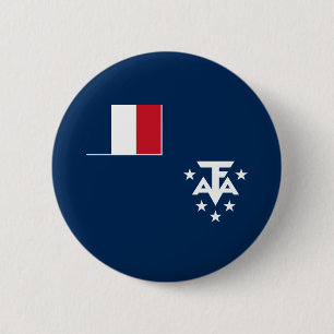 French Southern Antarctic Lands 6 Cm Round Badge