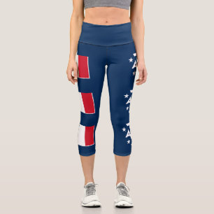 French Southern Antarctic Lands Capri Leggings