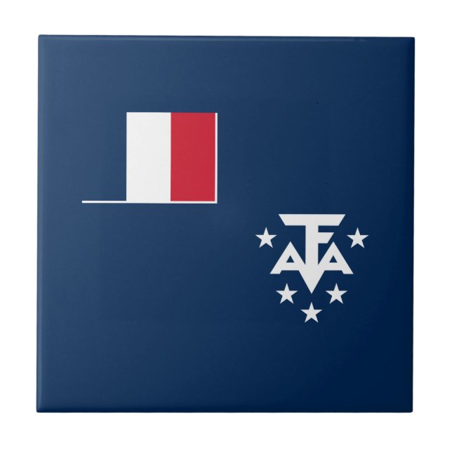 French Southern Antarctic Lands Ceramic Tile (Front)