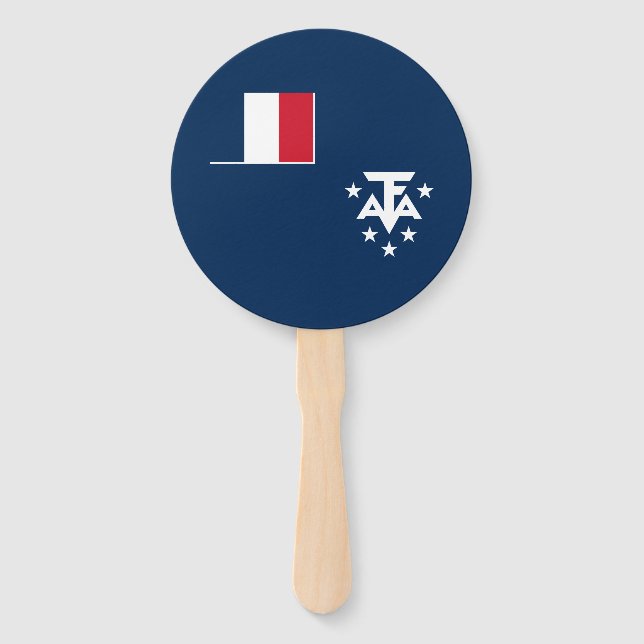 French Southern Antarctic Lands Hand Fan (Front)