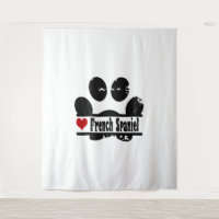 French Spaniel Dog Paw Print