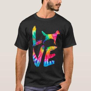 French Spaniela Tie Dye Love Dog Mum Dad T-Shirt