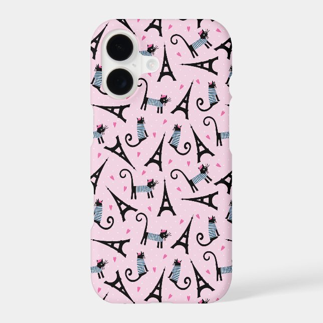 French Style Dressed Cat With Eiffel Tower Pattern (Back)