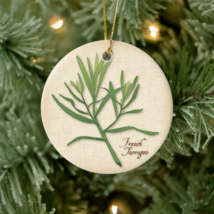 French Tarragon Herb Ornament