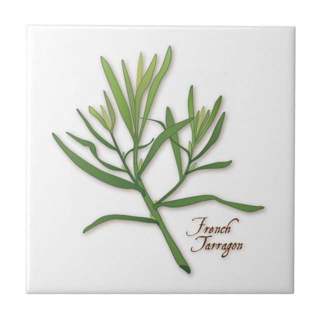 French Tarragon Herb Tile (Front)