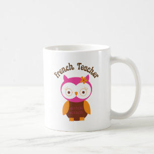 French Teacher Owl Coffee Mug