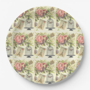 French Theme Vintage Paris Paper Plates