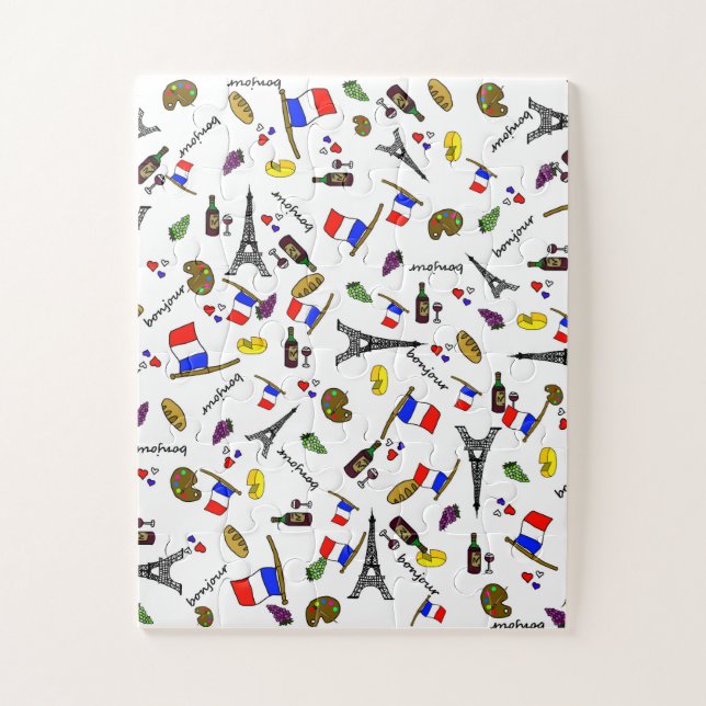 French Themed Impossible Jigsaw Puzzle (Vertical)