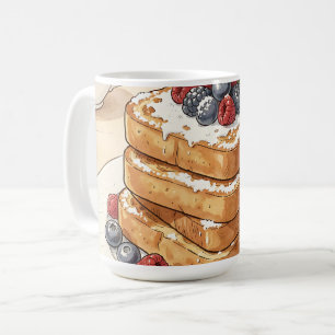 French Toast Berry Stack Breakfast Coffee Mug