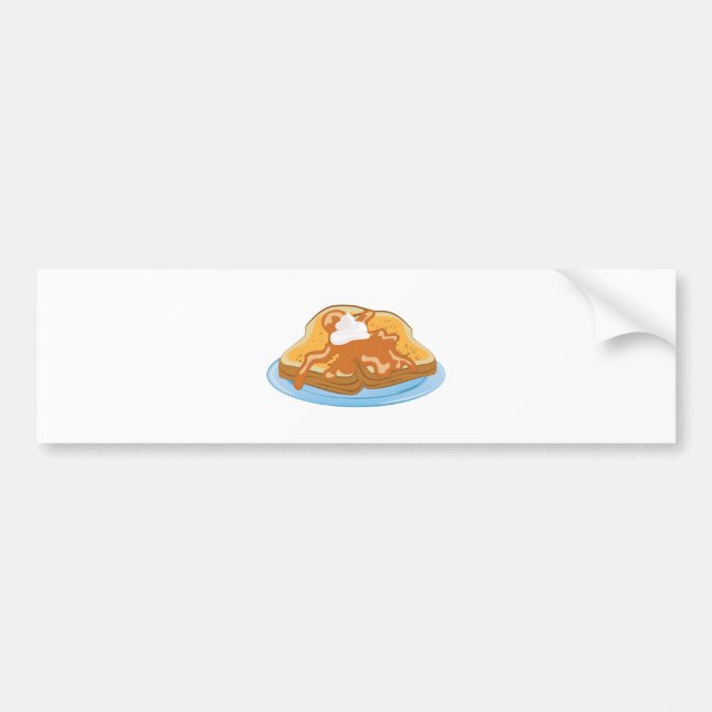 French Toast Bumper Sticker (Front)