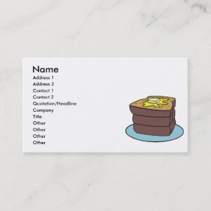 french toast business card