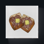 French Toast Butter and Syrup Diner Breakfast Food Paperweight<br><div class="desc">Design features an original marker illustration of delicious diner-style challah french toast (a.k.a. eggy bread) topped with syrup, powdered confectioner's sugar, and a pat of butter. A breakfast food favourite! This french toast foodie design is also available on other products. Don't see what you're looking for? Need help with customisation?...</div>